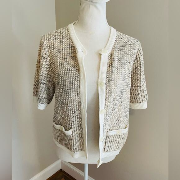 J Crew Short Sleeve Lady Cardigan Sweater - Picture 3 of 7